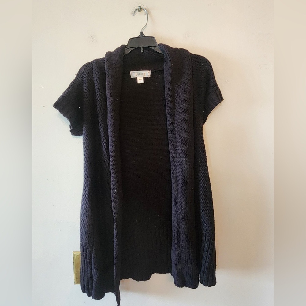 Decree black cardigan sweater size womens medium